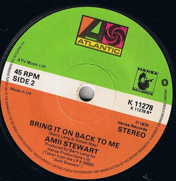 Amii Stewart : Light My Fire/137 Disco Heaven (7", Single)