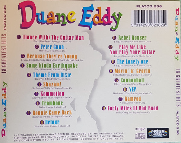 Duane Eddy : Dance With The Guitar Man 18 Greatest Hits (CD, Comp, RP)