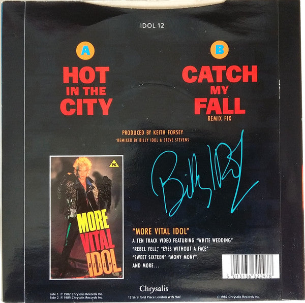 Billy Idol : Hot In The City (7", Single, RE)