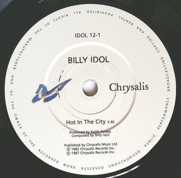 Billy Idol : Hot In The City (7", Single, RE)