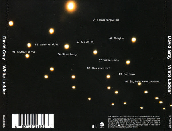 David Gray : White Ladder (CD, Album, RP)