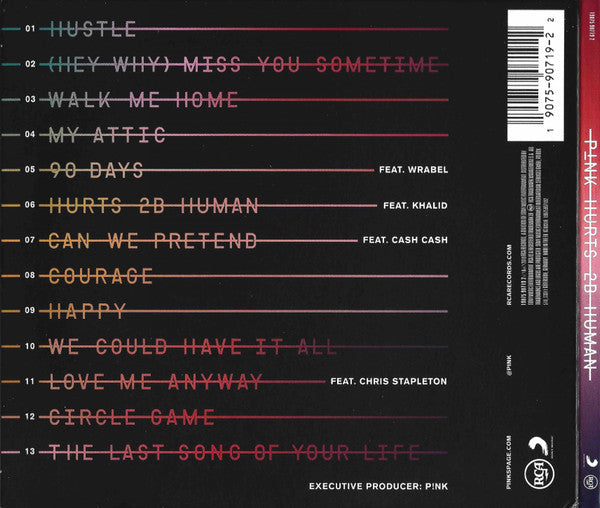 P!nk : Hurts 2B Human (CD, Album, Dig)