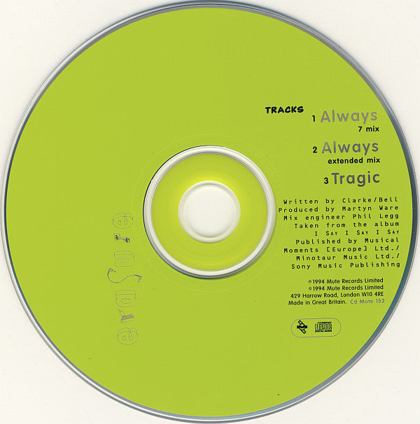 Erasure : Always (CD, Single, CD1)