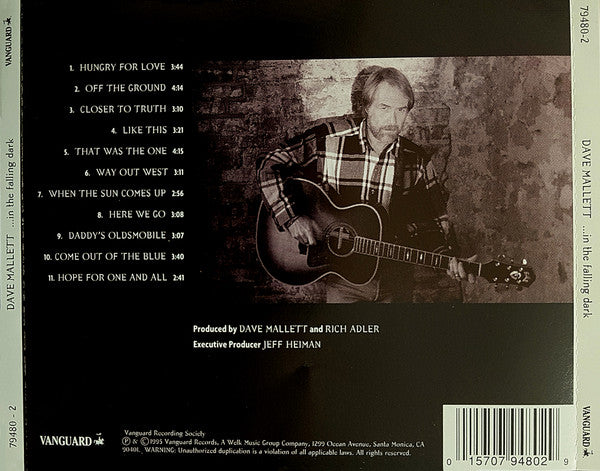 David Mallett : In The Falling Dark (CD, Album)