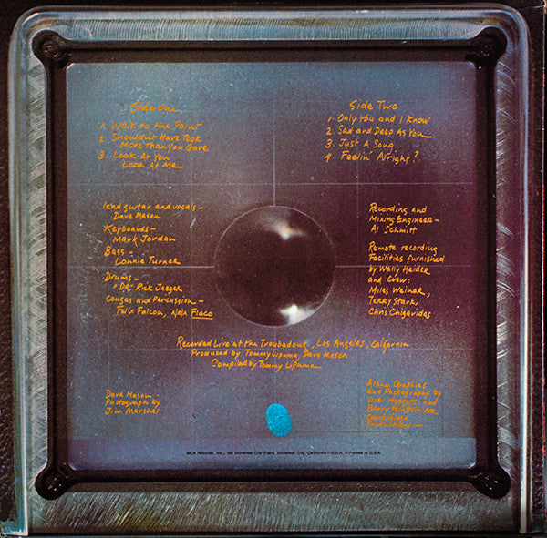 Dave Mason : Dave Mason Is Alive! (LP, Album, RE, Glo)