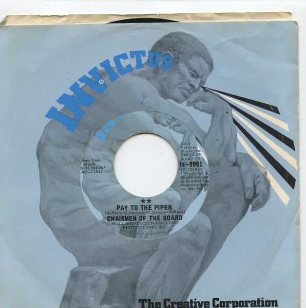 Chairmen Of The Board : Pay To The Piper / Bless You (7", Single)