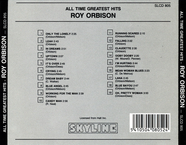 Roy Orbison : All Time Greatest Hits (CD, Comp, RE)