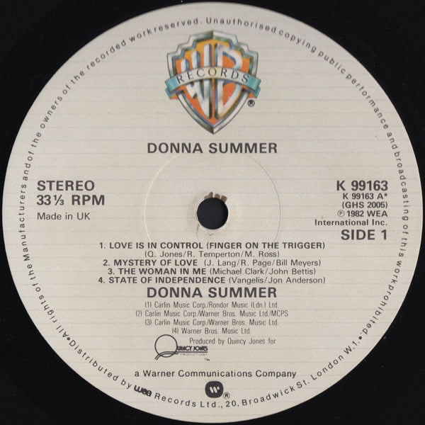 Donna Summer : Donna Summer (LP, Album)