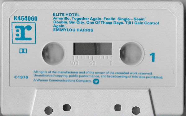 Emmylou Harris : Elite Hotel (Cass, Album)