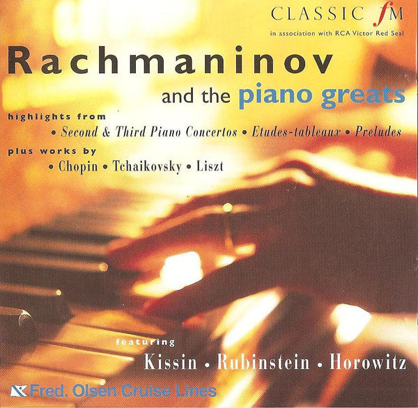 Various : Rachmaninov And The Piano Greats (CD, Comp)