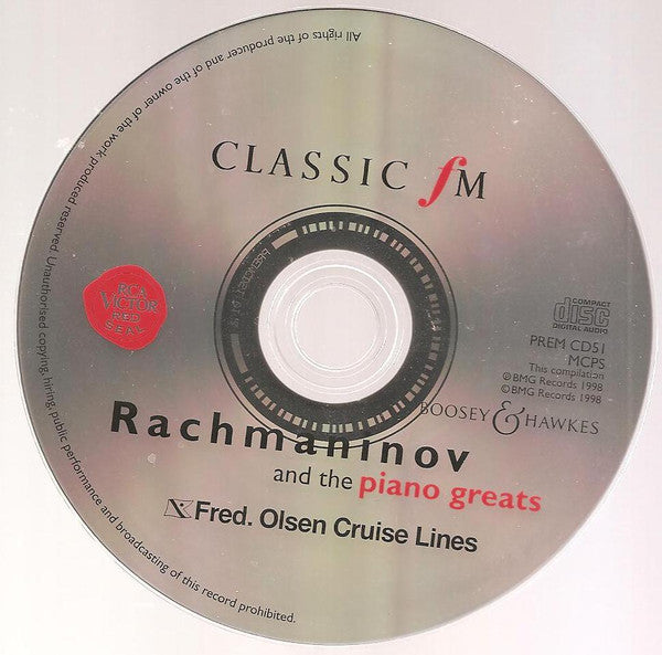 Various : Rachmaninov And The Piano Greats (CD, Comp)