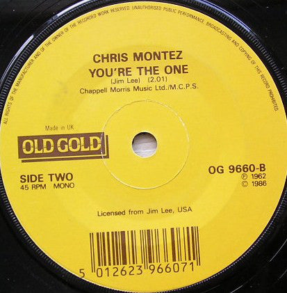 Chris Montez : Let's Dance (7", Single, Mono)