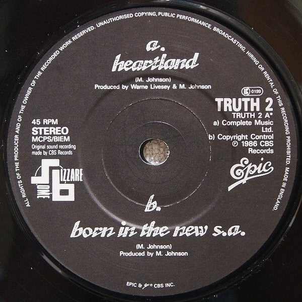 The The : Heartland (7", Single)