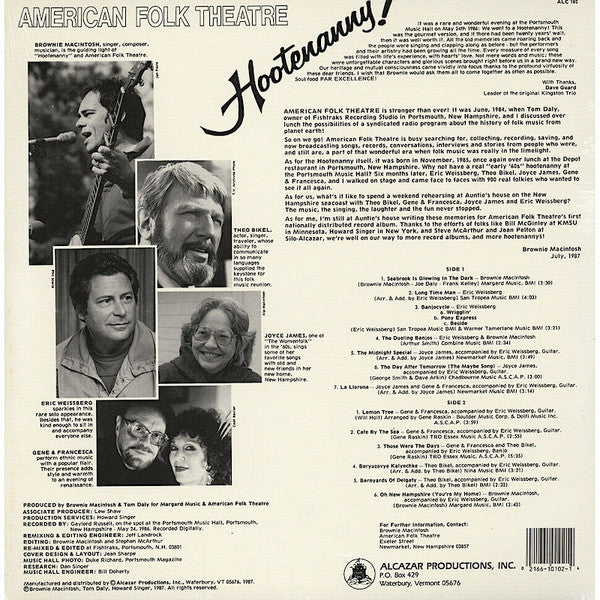 American Folk Theatre : Hootenanny! (LP, Album)