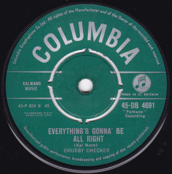 Chubby Checker : Let's Twist Again (7", Single)