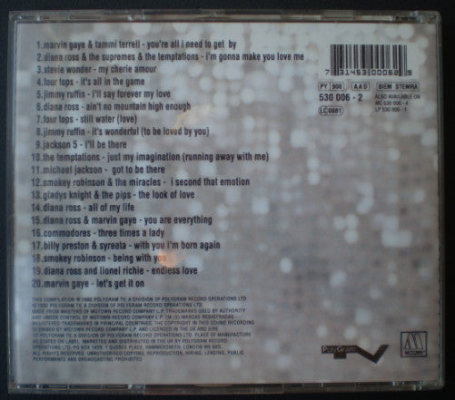 Various : Motown's Greatest Love Songs (CD, Comp)