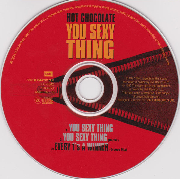 Hot Chocolate : You Sexy Thing (CD, Single)