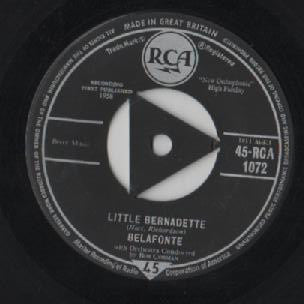 Harry Belafonte : Little Bernadette (7", Single)