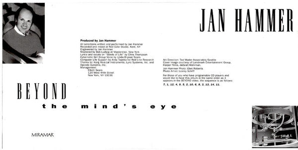 Jan Hammer : Beyond The Mind's Eye (CD, Album)