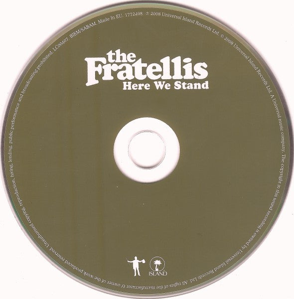 The Fratellis : Here We Stand (CD, Album)