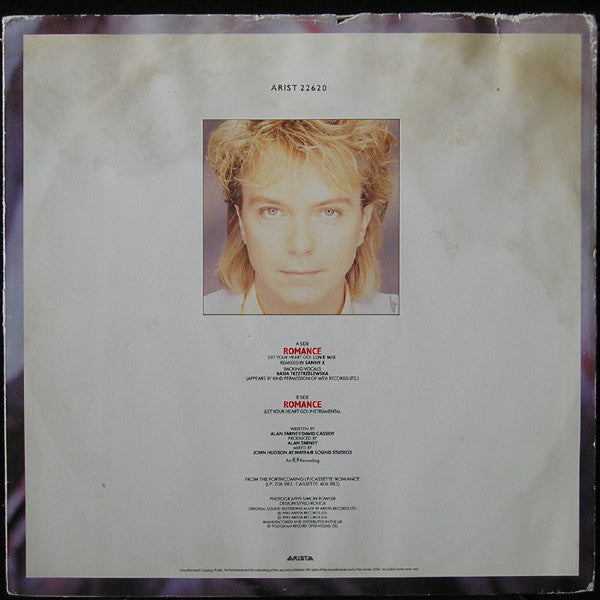 David Cassidy : Romance (Let Your Heart Go) Special Edition Love Mix (12")