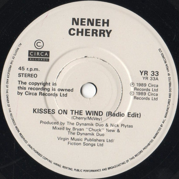 Neneh Cherry : Kisses On The Wind (7", Single)