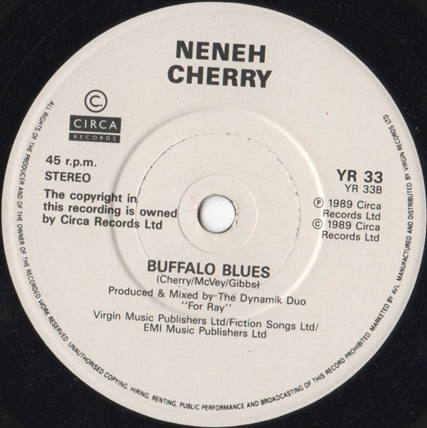 Neneh Cherry : Kisses On The Wind (7", Single)