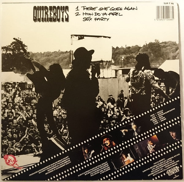 The Quireboys : There She Goes Again (12", Single)