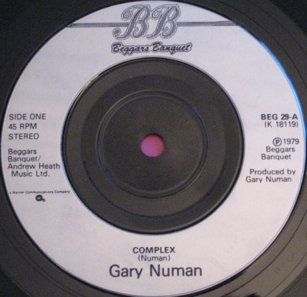Gary Numan : Complex (7", Single, Sil)