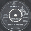 The Animals : Bring It On Home To Me (7", Single)