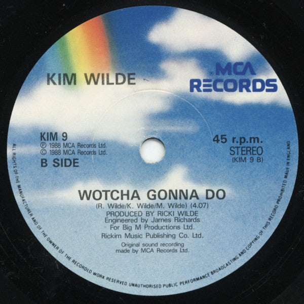 Kim Wilde : Never Trust A Stranger (7", Single, Pap)