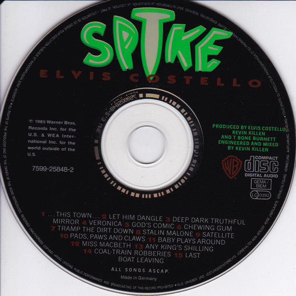 Elvis Costello : Spike (CD, Album, RE)