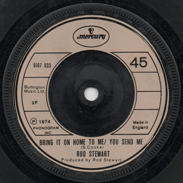 Rod Stewart : Farewell / Bring It On Home To Me/ You Send Me (7", Single)