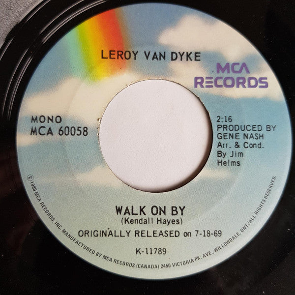 Leroy Van Dyke : Auctioneer / Walk On By (7", Single, Mono, RE)