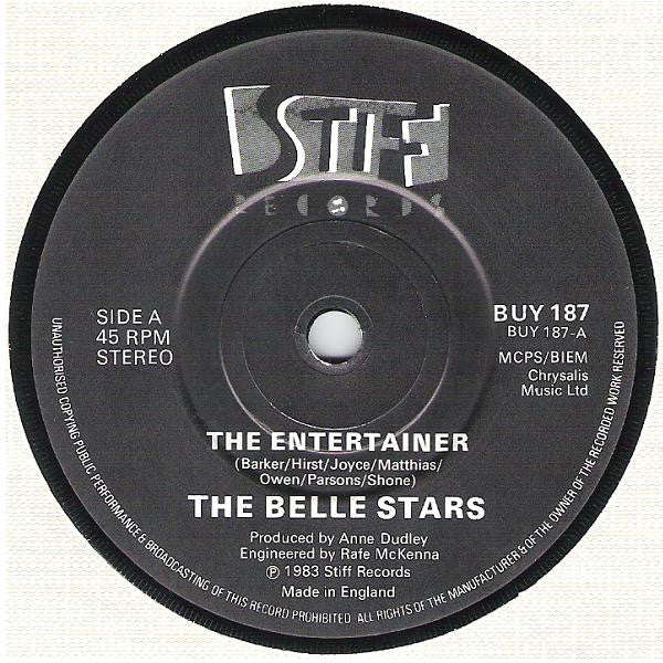 The Belle Stars : The Entertainer (7", Single)