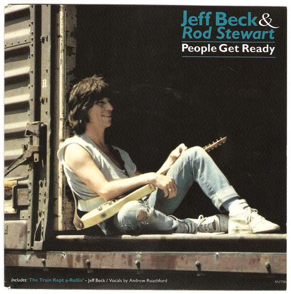 Jeff Beck & Rod Stewart : People Get Ready (7", Single)