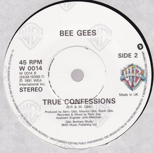 Bee Gees : Secret Love (7", Single)