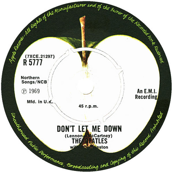 The Beatles : Get Back c/w Don't Let Me Down (7", RE)