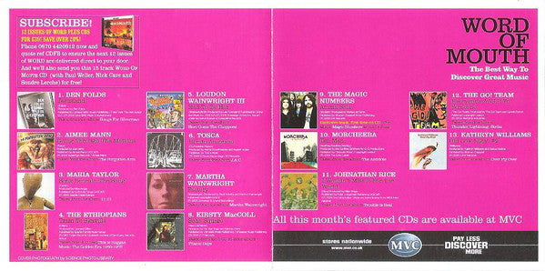 Various : Word Of Mouth (The Best Way To Discover Great New Music) (June 2005) (CD, Comp, Promo)