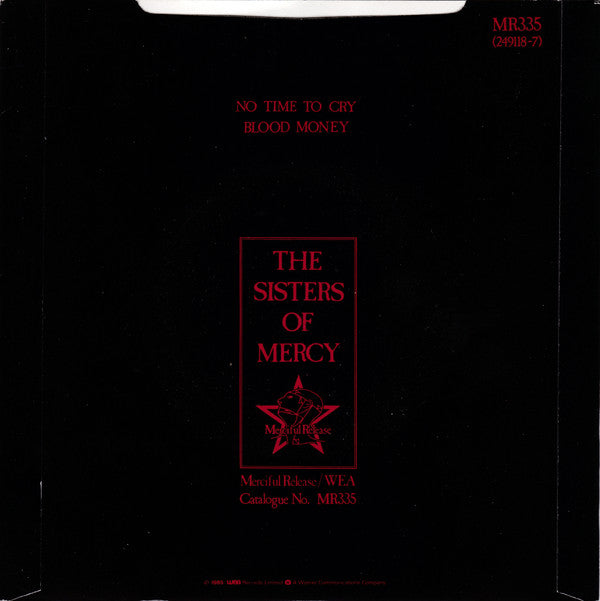 The Sisters Of Mercy : No Time To Cry (7", Single)