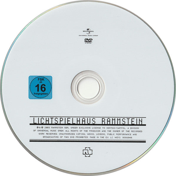 Rammstein : Lichtspielhaus (DVD-V, RE, PAL, Son)