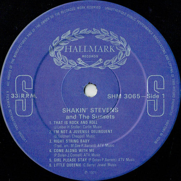 Shakin' Stevens And The Sunsets : Shakin' Stevens And The Sunsets (LP, Album, RE, CBS)