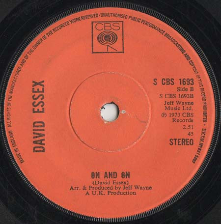 David Essex : Rock On (7", Single, Sol)