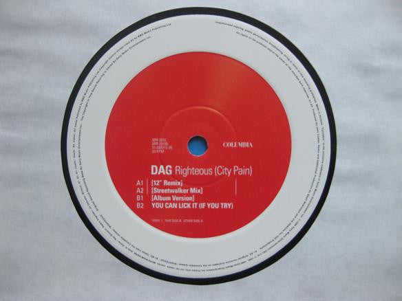 Dag : Righteous (12", Promo)