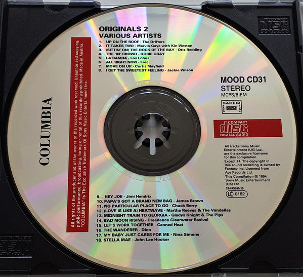 Various : Originals 2 (CD, Comp)
