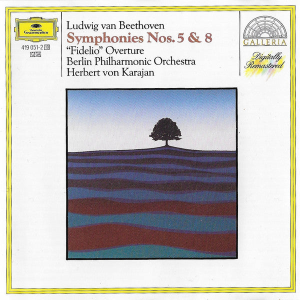 Ludwig van Beethoven / Herbert von Karajan / Berliner Philharmoniker : Symphonies Nos. 5 & 8 / "Fidelio" Ouvertüre (CD, Comp, RM)