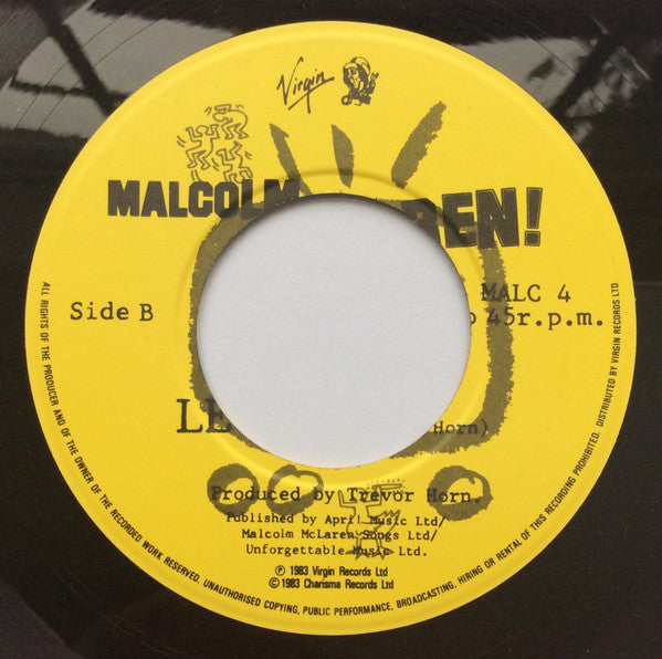 Malcolm McLaren : Duck For The Oyster (7", Single, Jukebox, Lar)