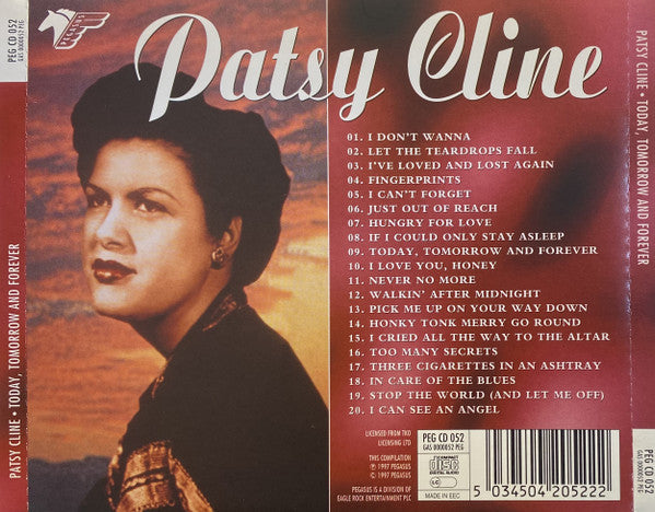 Patsy Cline : Today, Tomorrow And Forever (CD, Album, Comp)