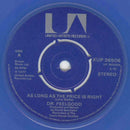 Dr. Feelgood : As Long As The Price Is Right (7", Single, Blu)