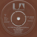 Dr. Feelgood : As Long As The Price Is Right (7", Single, Bro)